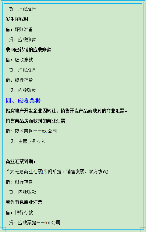 收藏版！房地产会计分录，附100笔房地产会计核算案例解析