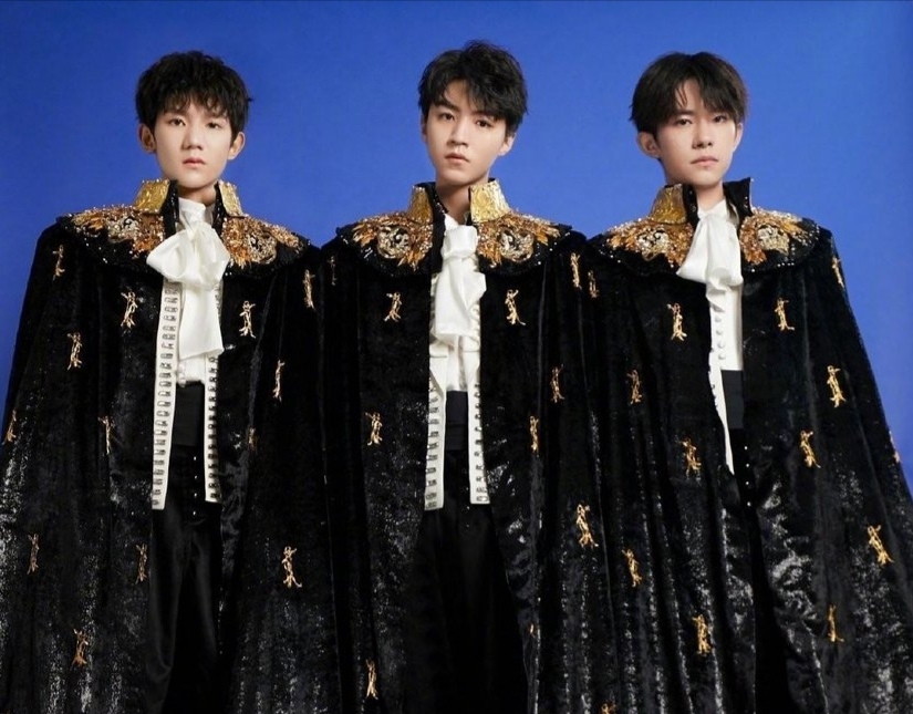 紧随其后的是易烊千玺和王俊凯,而tf boys的另一位成员王源则遗憾的没