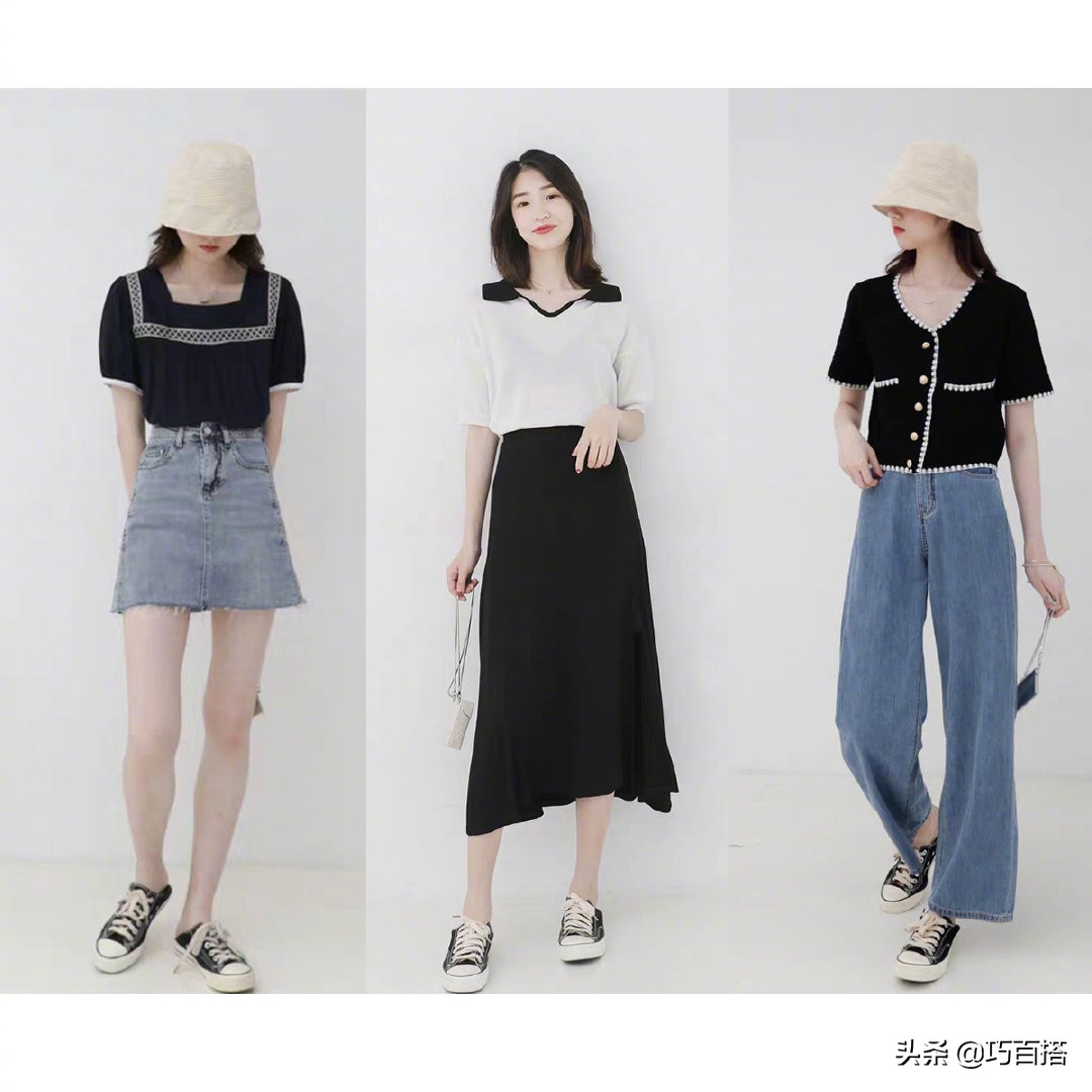 27套清爽利落的夏季穿搭，显高显瘦没商量，大学生跟着穿很时尚
