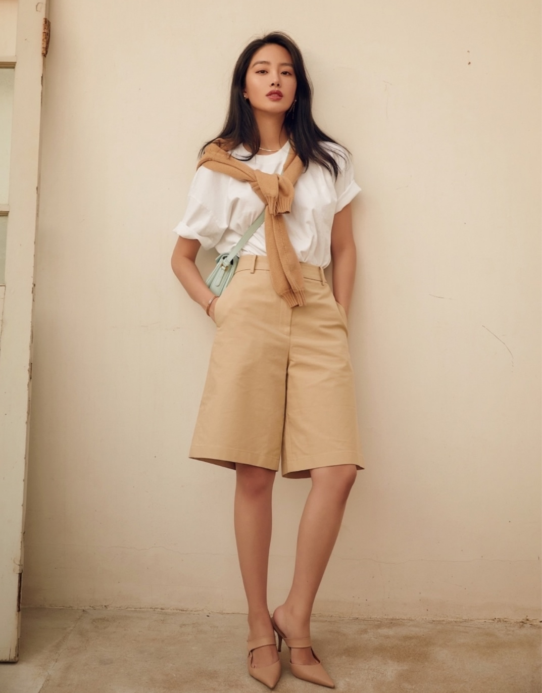 半长不短的短裤怎么搭配才好看?