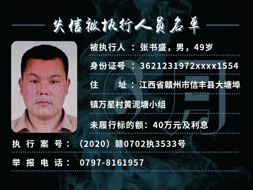 曝光！这些赣州人欠钱不还！你认识吗？