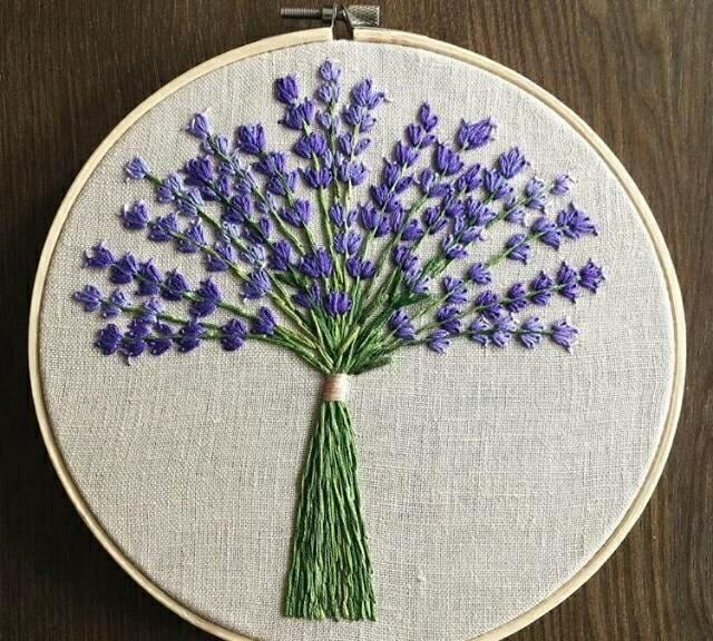 花草刺绣美图:清新治愈的夏日花束,很适合当复古头像哦