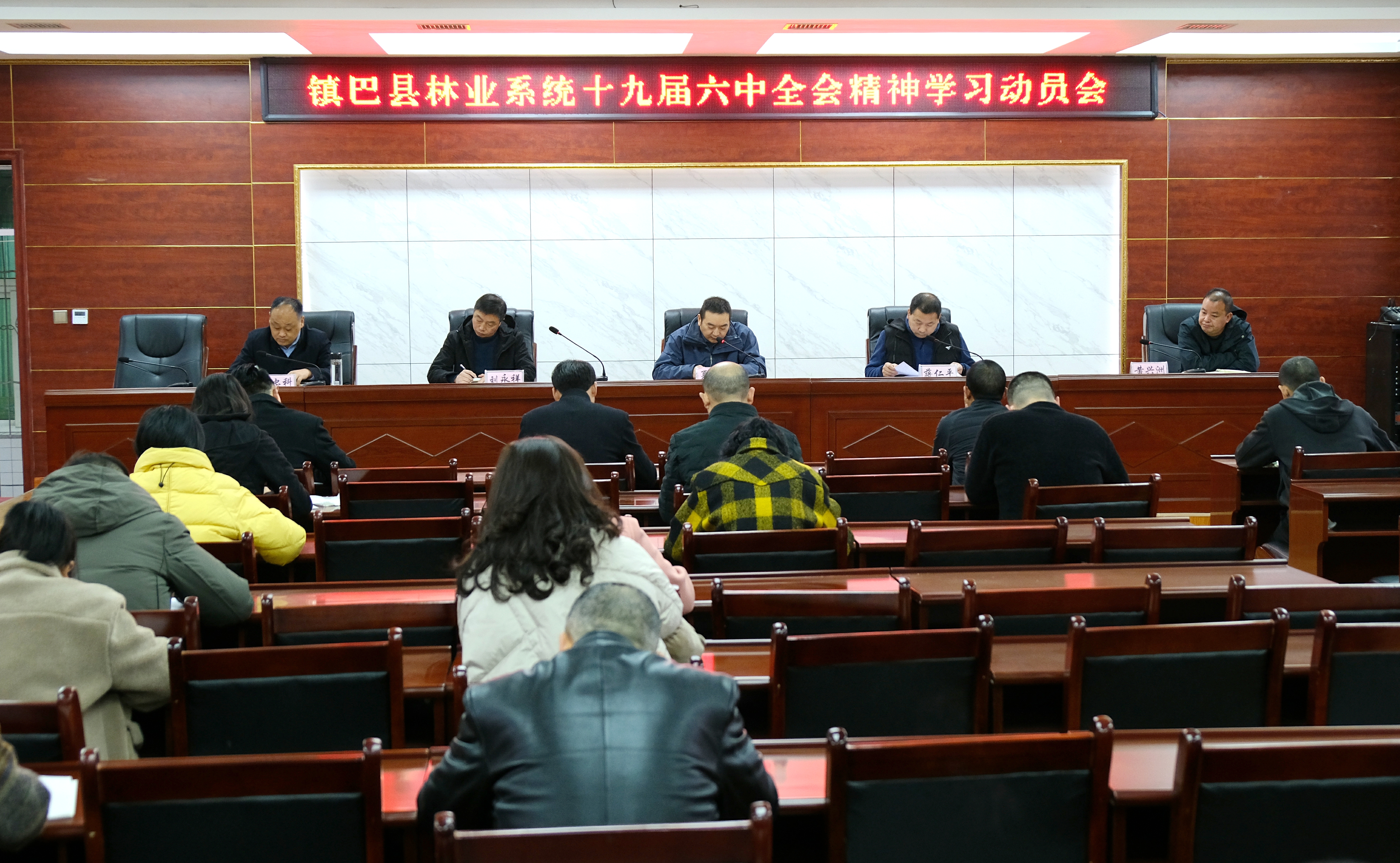 镇巴县林业系统迅速传达学习党的十九届六中全会精神