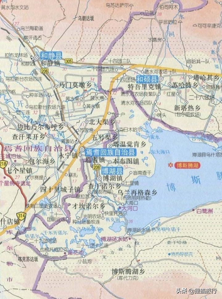 新疆焉耆县,开都河畔的迷人小城