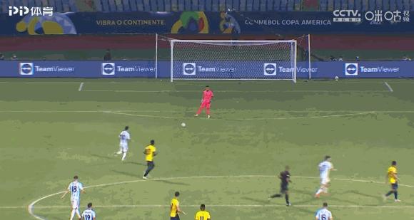 美洲杯球王梅西2传1射，阿根廷3:O击败厄瓜多尔晋级半决赛