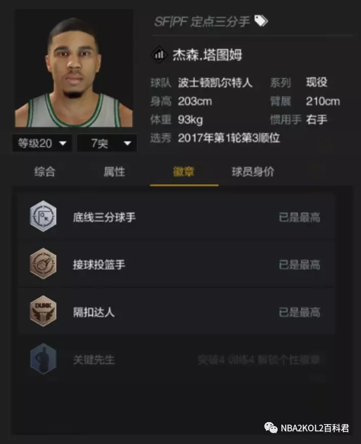 nba2konline2为什么没有欧文(NBA2KOL2|超星塔图姆！会加入身价百万大队中么？)