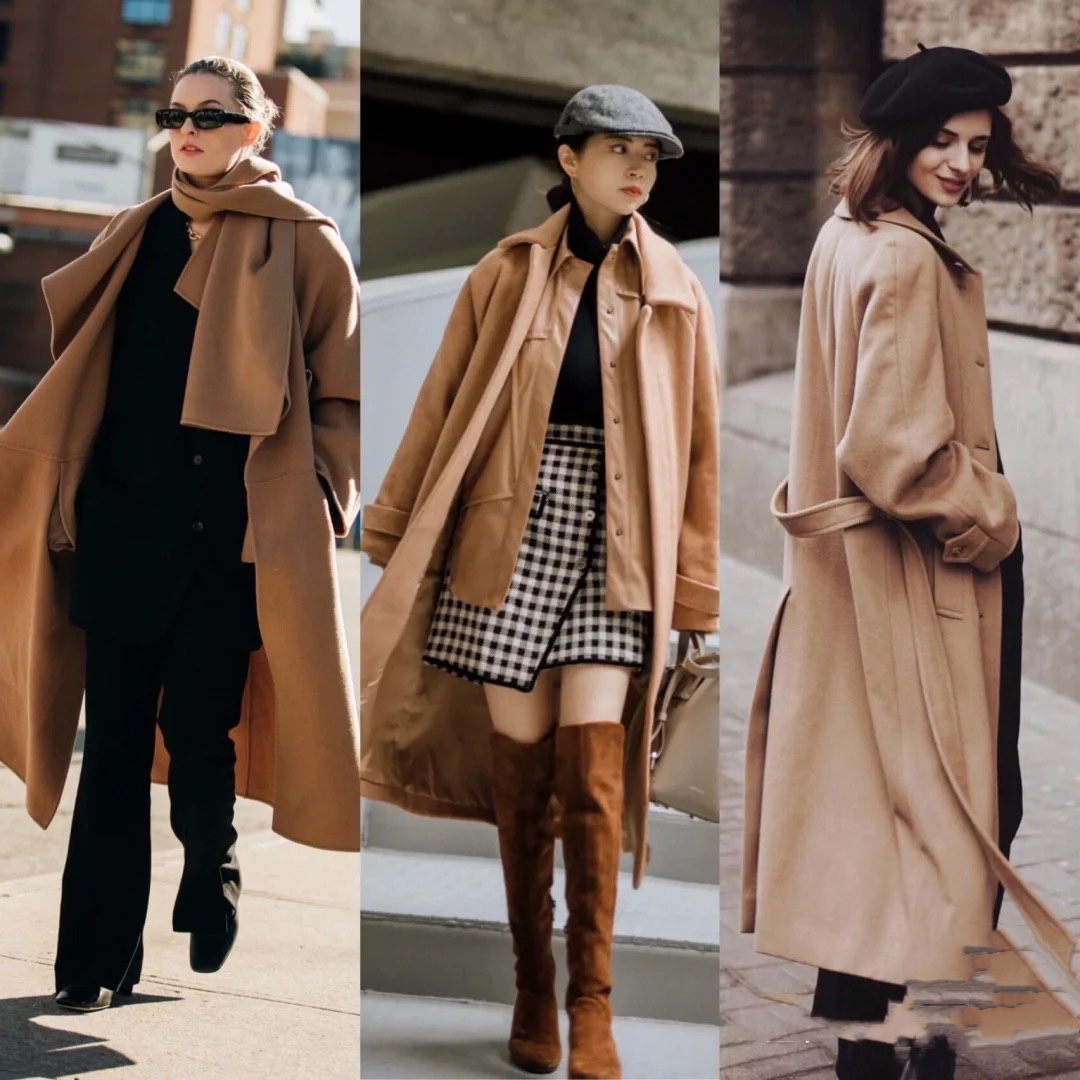 驼色配什么颜色好看 驼色短款上衣搭配图片-百科叔叔