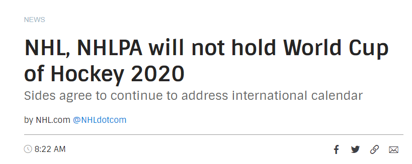 什么是冰球世界杯(2020年冰球世界杯宣布取消，这是怎么一回事儿？)