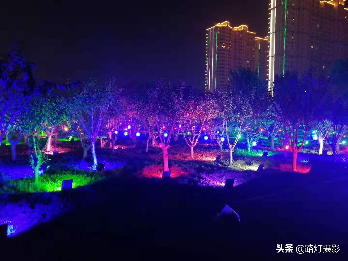 正定夜景哪里最美(树上、草坪全是灯，河北这座古城的夜景实在惊艳，网友：堪比西安)