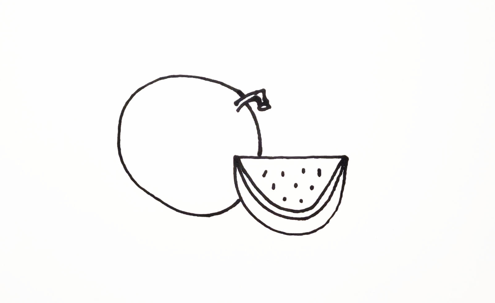 简单几步,轻松画出可口"西瓜"