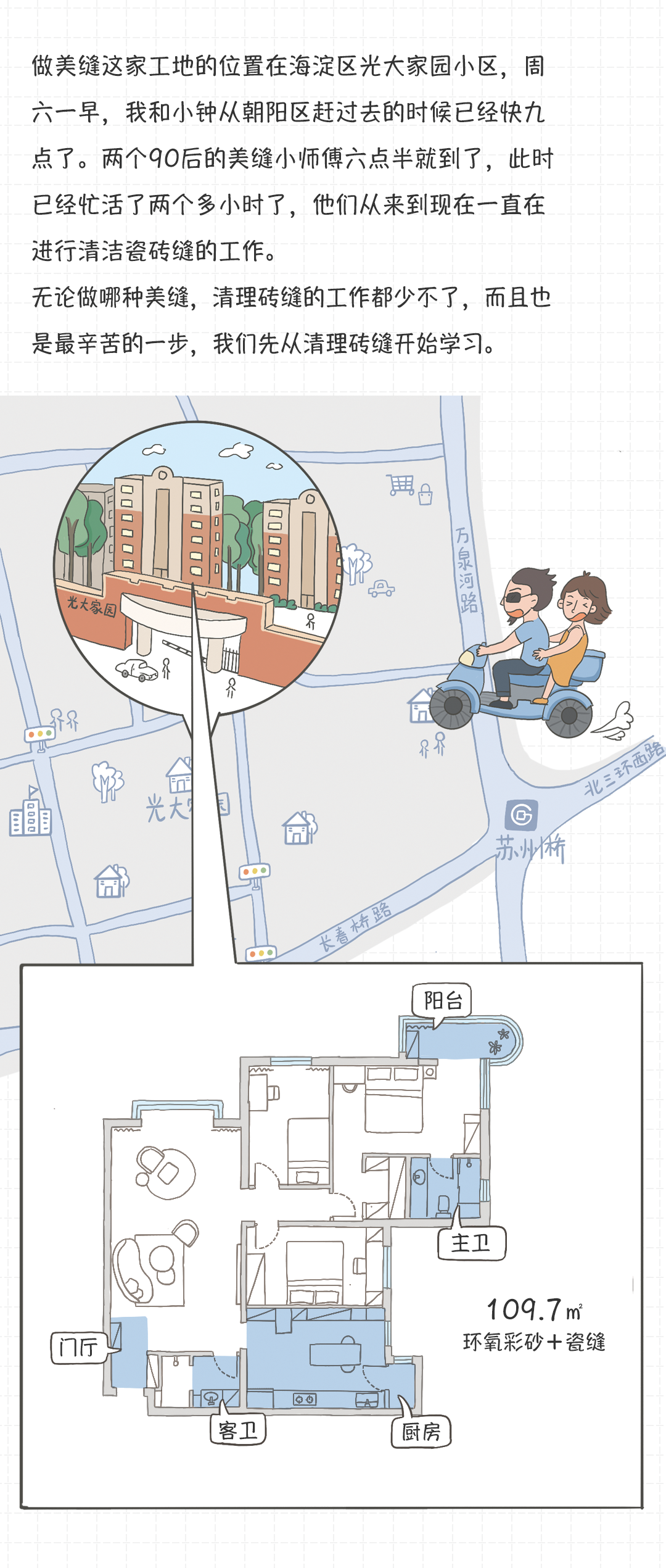 美缝自己施工可以吗？