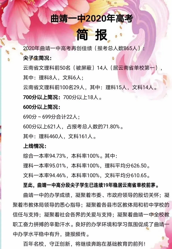高考喜报来了！这些高中名校高考喜报成绩如何？有你的母校吗？