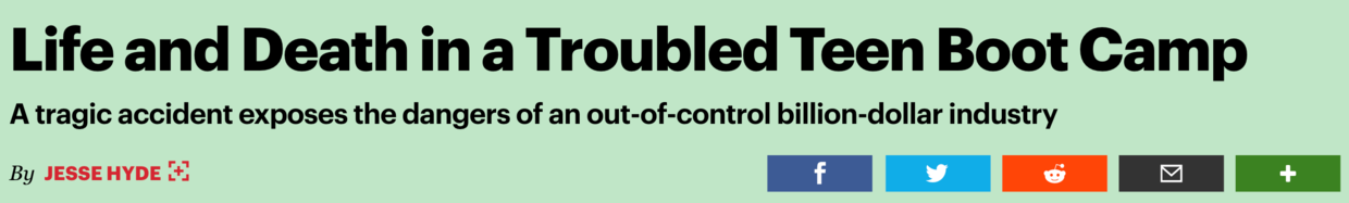 美国上万家长送娃进“集中营”受虐至死，只为治青春期叛逆？