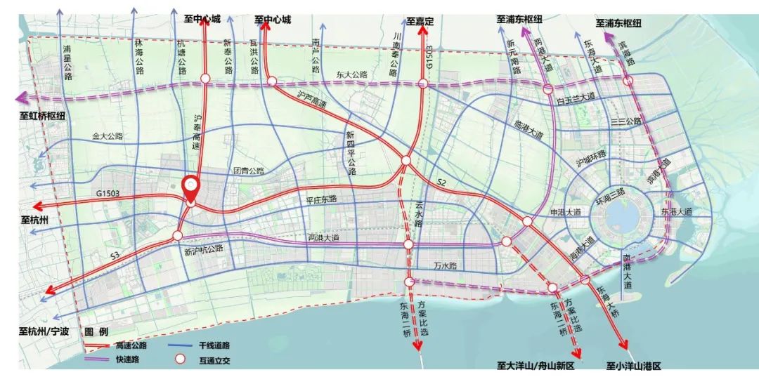 奉賢區未來的三條高速公路如下所示:s3滬奉高速:正在建設當中,可以將