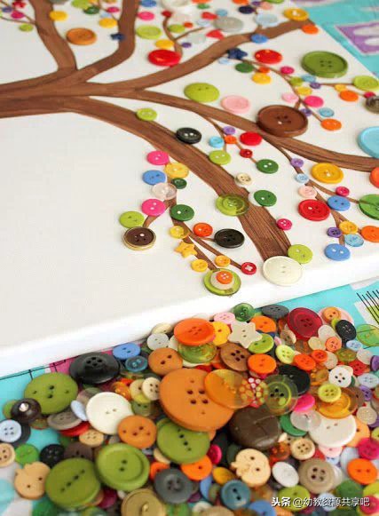 「亲子手工」纽扣手工大全,不知道的老师和家长太low了!