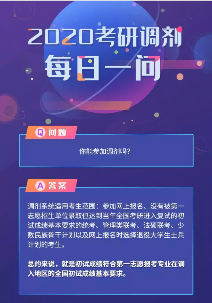 研招网公布2020调剂信息！多所院校官宣调剂名额