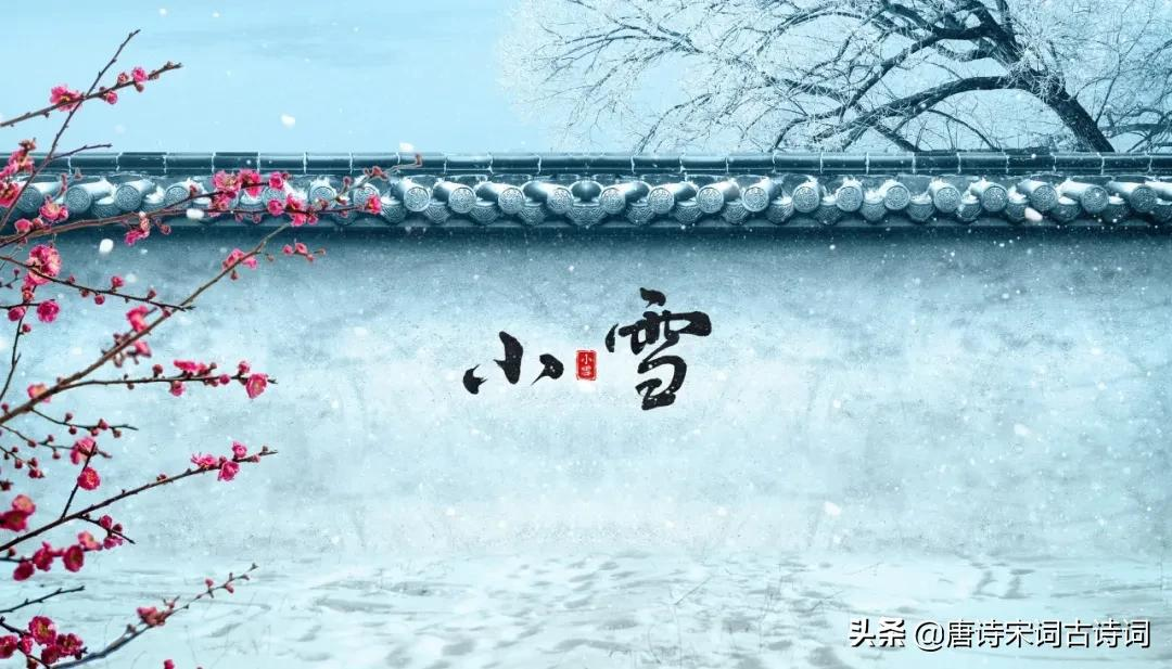 小雪节气，赏析唐代诗人张登的《小雪日戏题绝句》