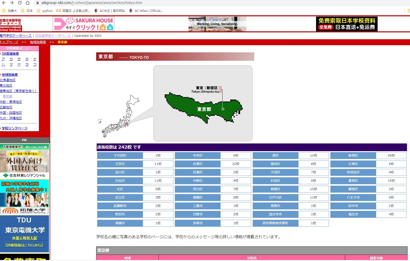 ..留学生常用网站—学校比较全的网站