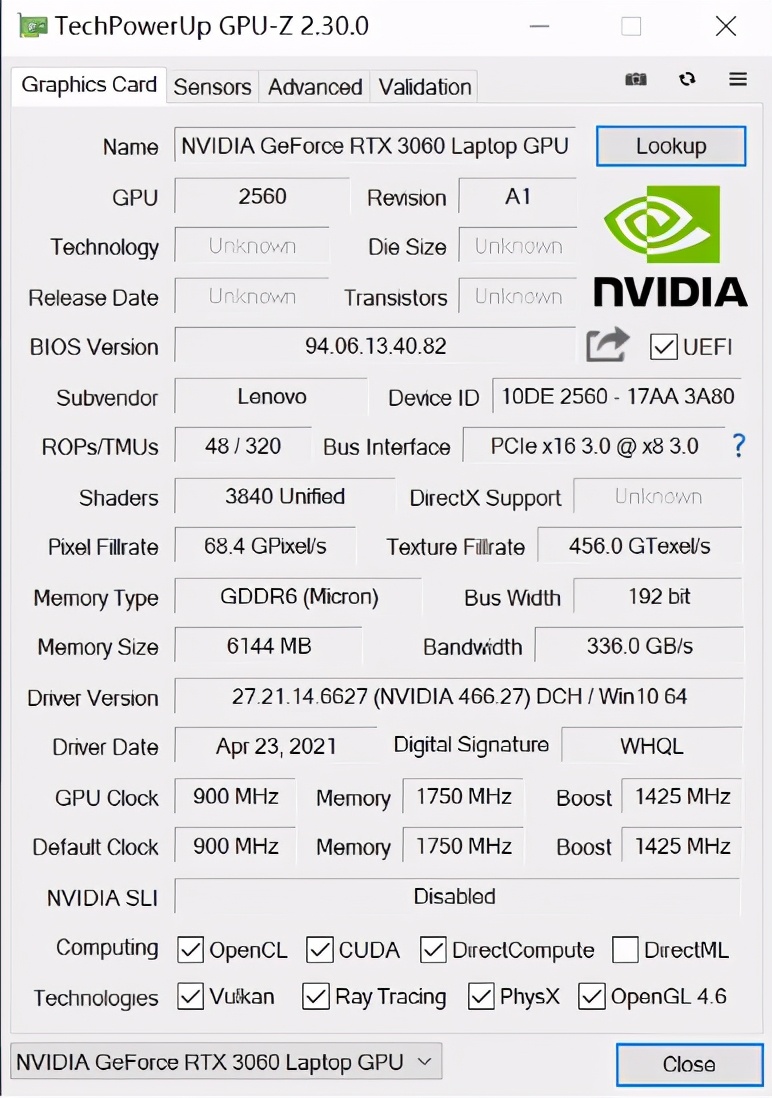 满功耗 RTX 3060 笔记本 GPU 表现如何？拯救者 R9000P 实测