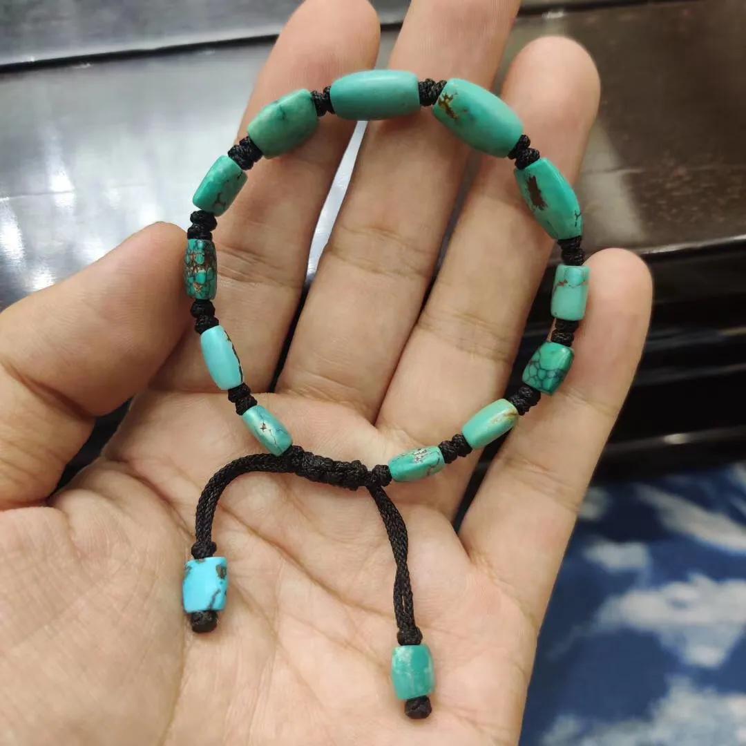 生坑战国时期的绿松石扁珠(男士貔貅手链配什么珠子) 第3张