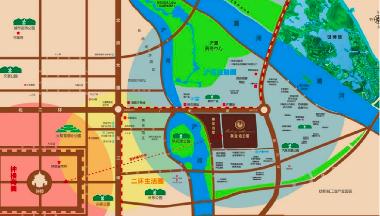 浐河边的浐灞生态区-浐灞生态区区域 - 114知识网