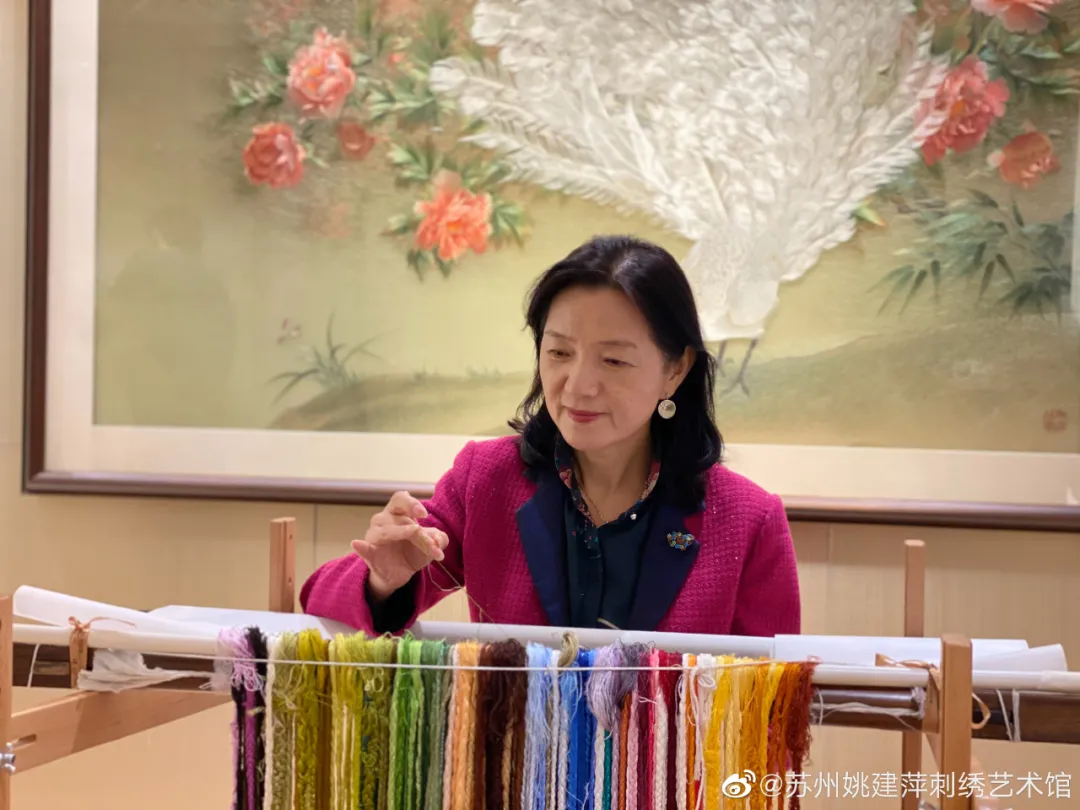 苏州刺绣图案图片（苏州最牛绣娘一幅画耗1.2亿针）