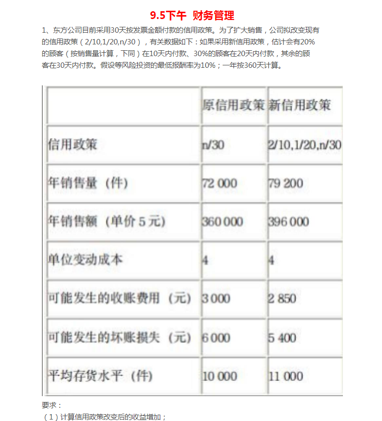 2021中级会计考试考生回忆版真题及答案