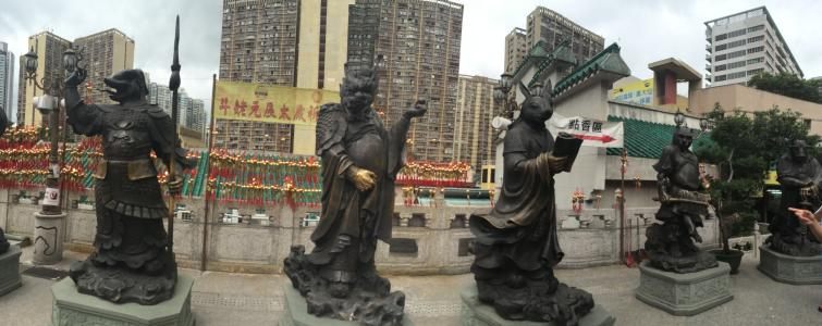 香港颇为灵验的寺庙，坐拥“世界第一”金像，距兰桂坊仅13公里