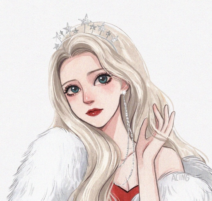 画师为迪士尼公主绘制圣诞新衣，乐佩可爱满分，艾莎女王范十足