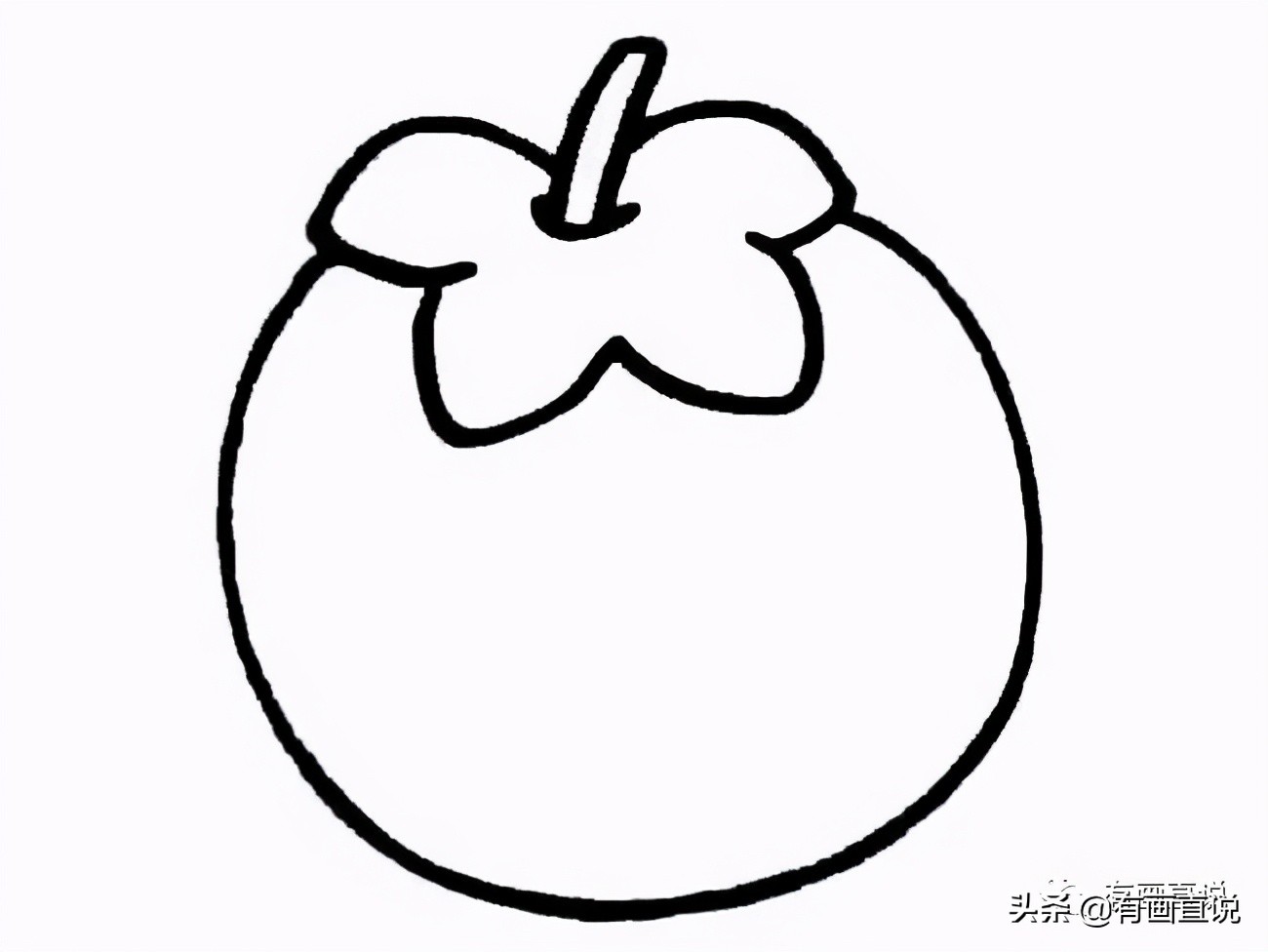 儿童画简笔画临摹素材52张:水果系列画法,收藏备用,在家学画画