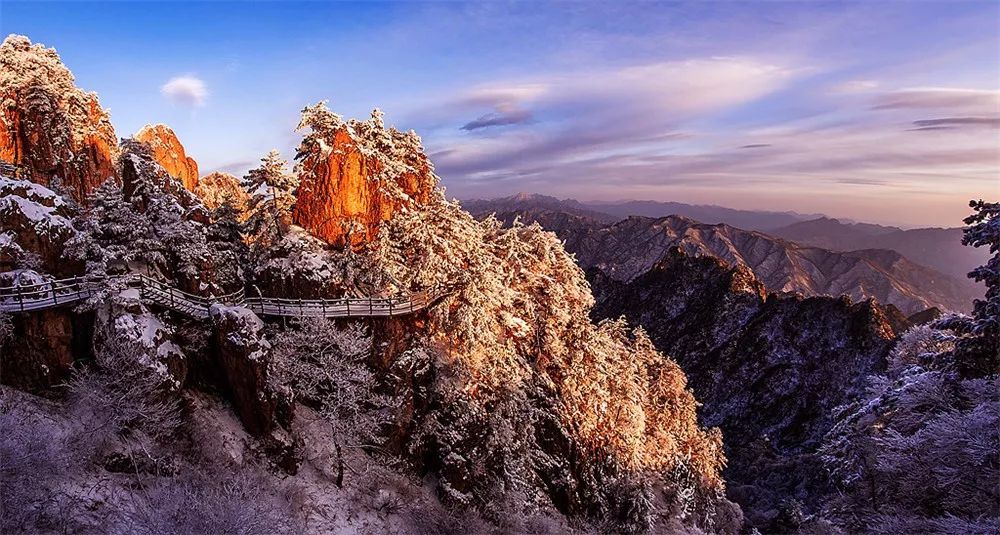 河南十大最高峰这三座5A景区各占一个，这个季节美成了林海雪原