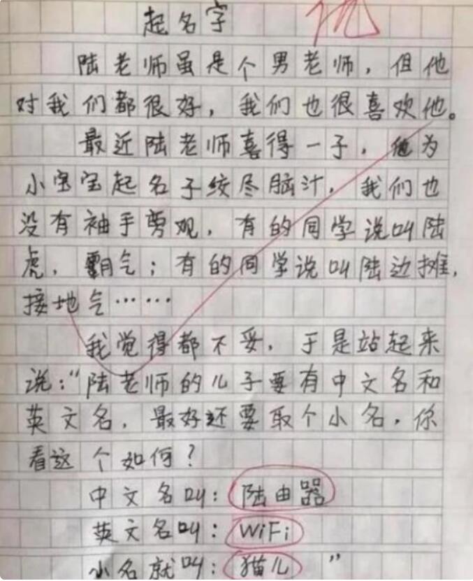 小学生作文《班主任》火了，金句频出惹笑网友：能拿脱口秀冠军
