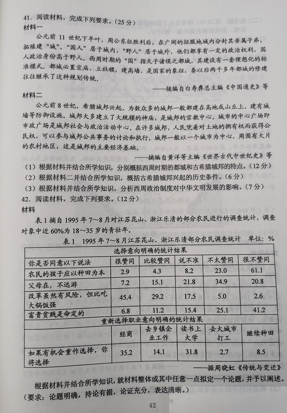 超清！2020年四川高考真题+答案！（文理全科汇总）
