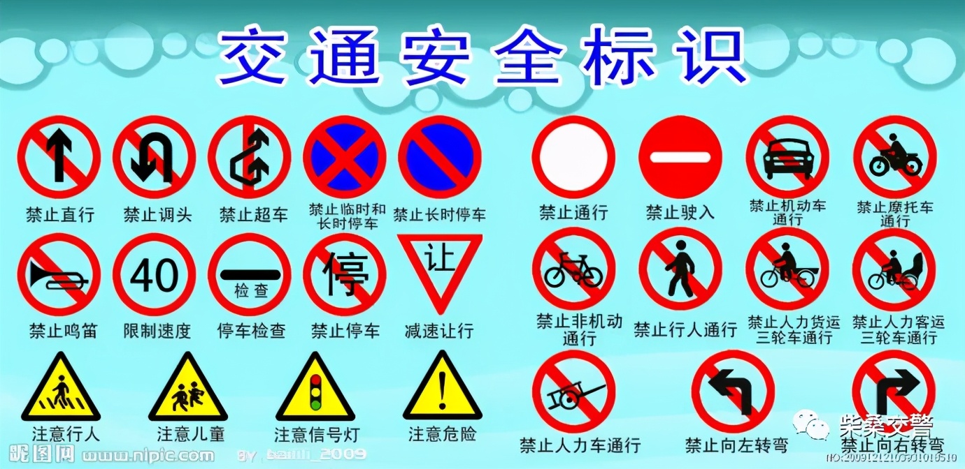 交通安全标志大全