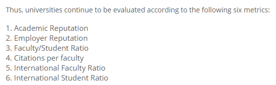 解读2021QS世界大学排名，重点已经为你划好了