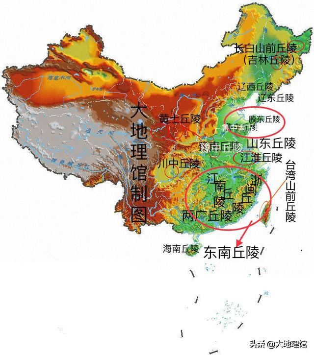 丘陵地带(地形看中国：我国14个丘陵分布)
