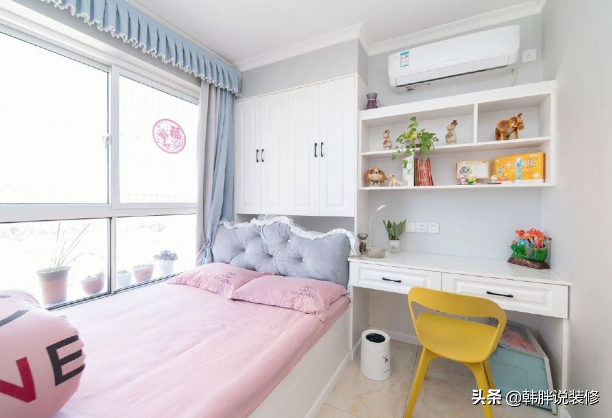 128㎡四居室，主卫走廊装满衣柜，秒变步入式衣帽间，仪式感满满