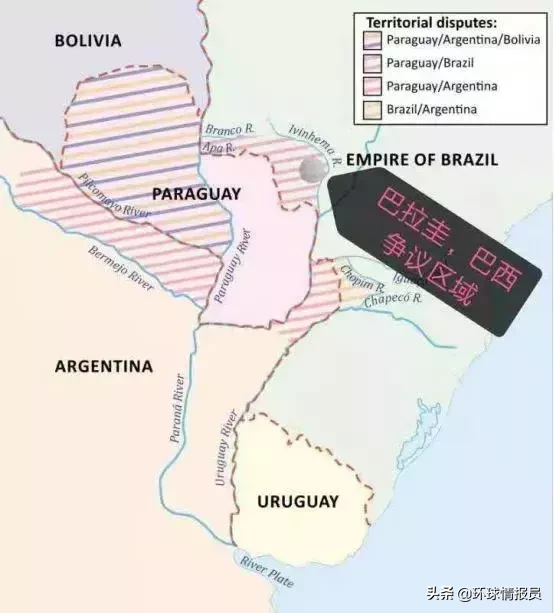 曾是南美小霸王的巴拉圭(只有40万人的巴拉圭单挑半个南美，丢掉40%领土，全国只剩2万男人)