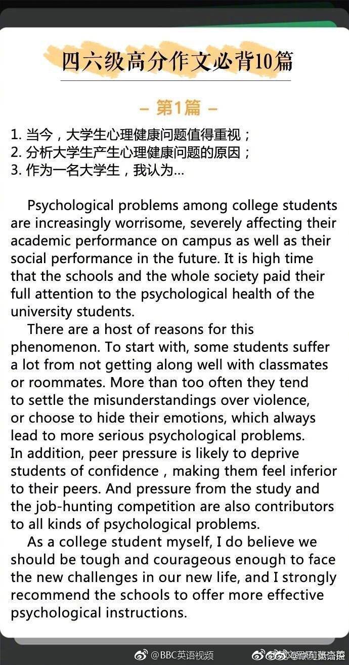 大學英語六級作文（2022年英語四級考試作文）