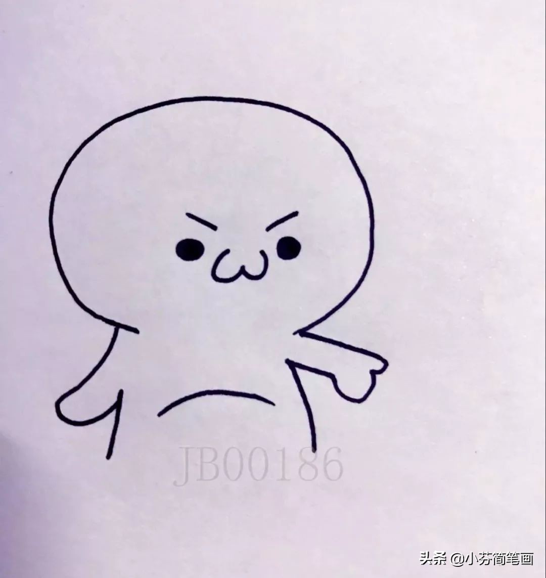 长草颜团子简笔画一个超萌的简笔画图解