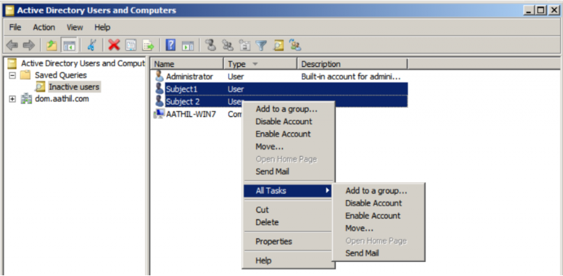 自动化清理AD域中非活动用户