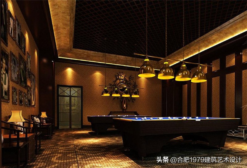 合肥台球会所设计案｜合肥台球室设计效果图欣赏