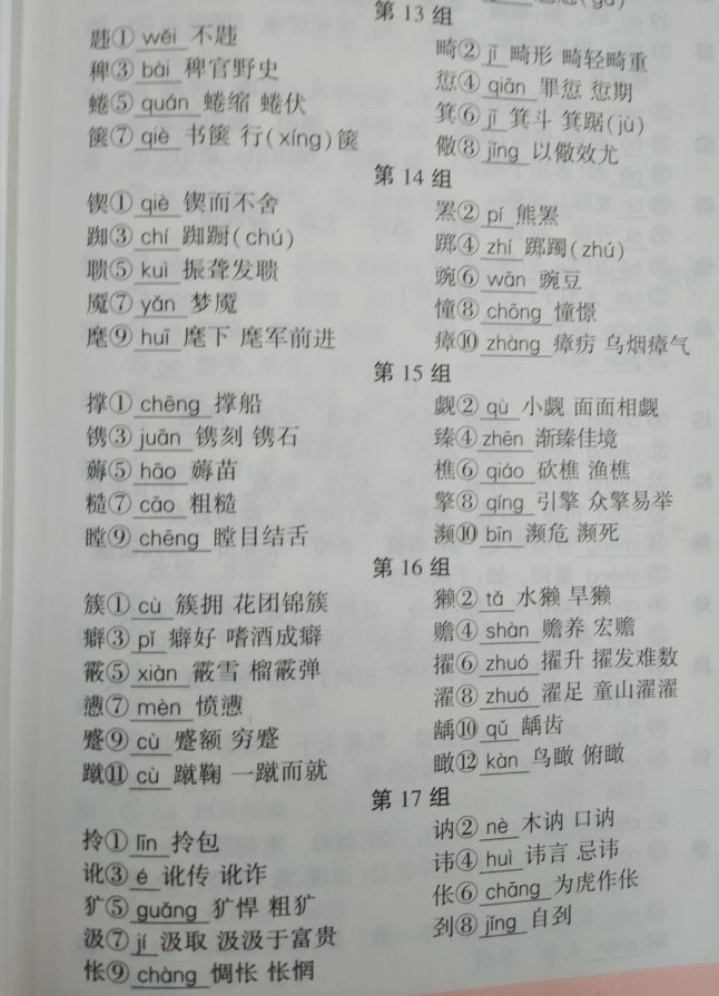 考点清单——形声字