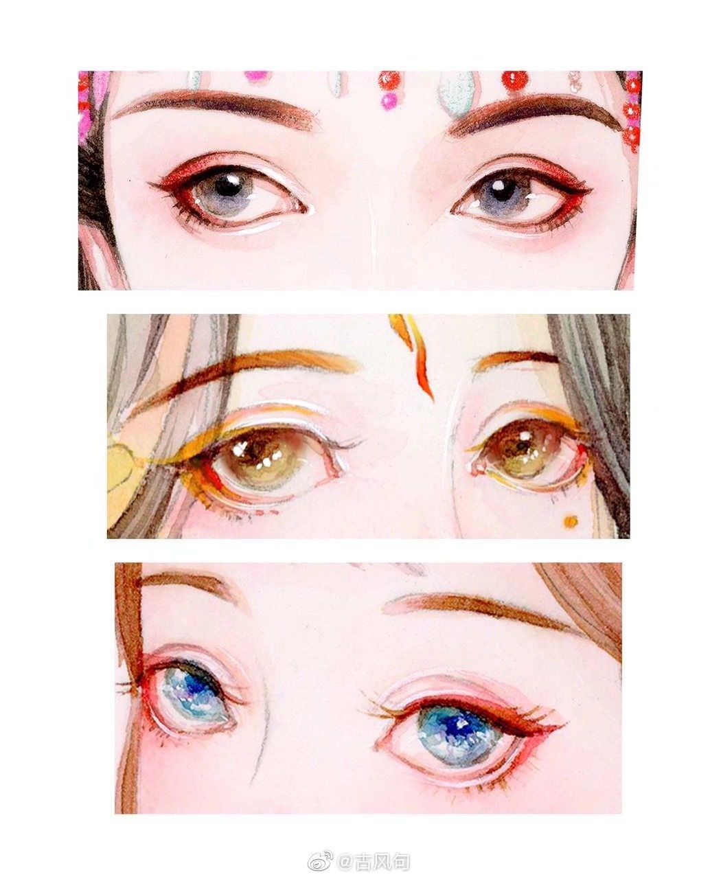 古风美人多情「眼睛」水是眼波横,山是眉峰聚