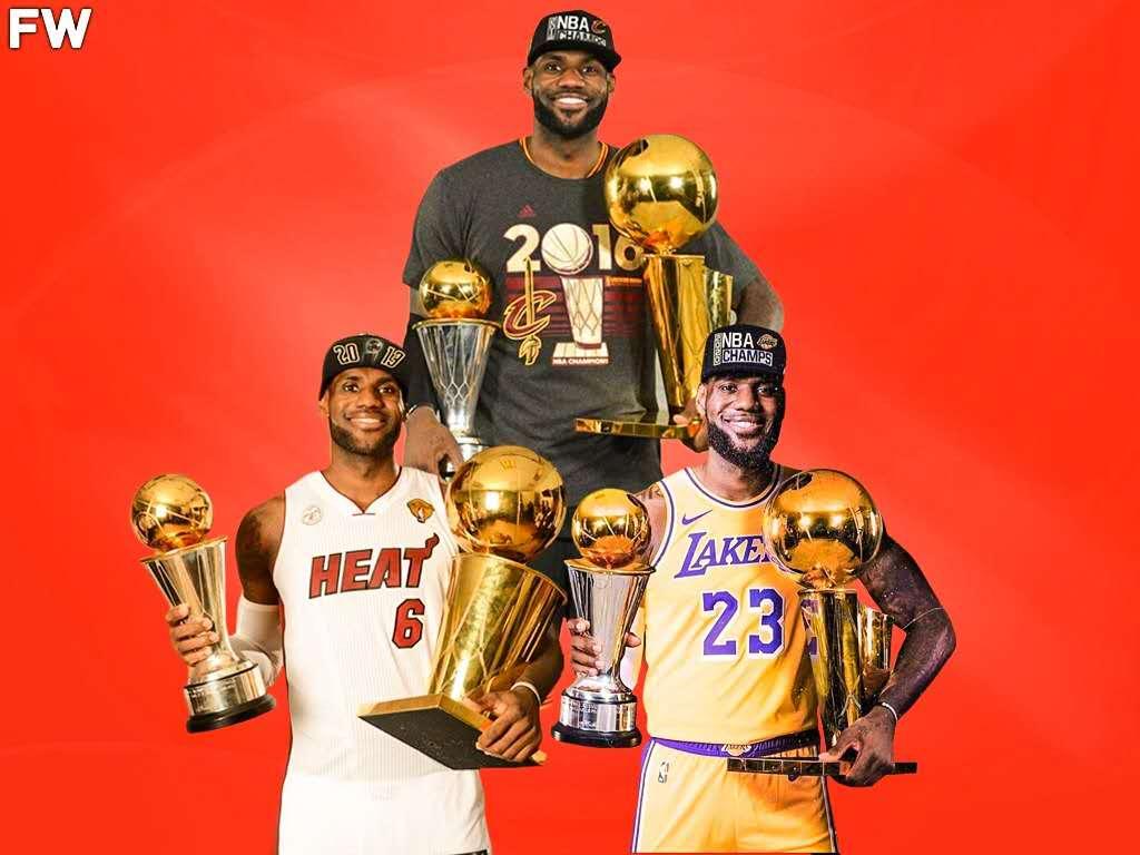 nba拥有哪些球员一定拿冠军(詹姆斯领衔，美媒盘点NBA在三支球队都获得总冠军的球员们)