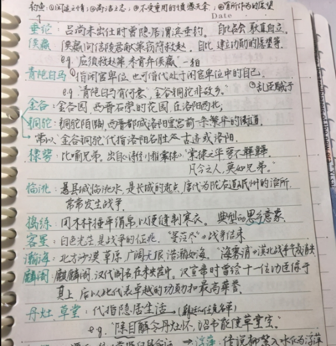 高考状元的学霸笔记，看后感到好惭愧，语文能考146分是有原因的