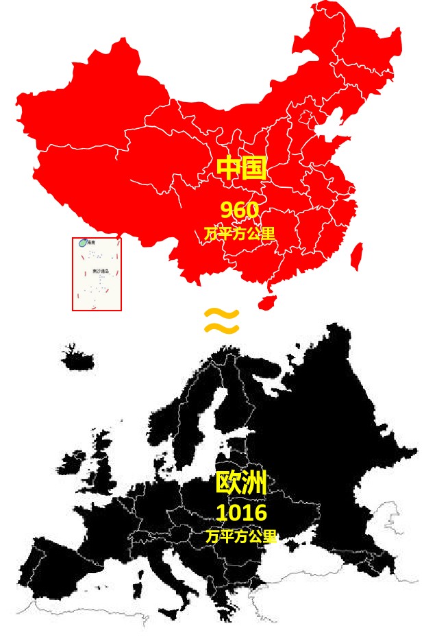 中国vs俄罗斯(地理冷知识：中国与欧洲面积一样大，5个原因让国人极少知晓)