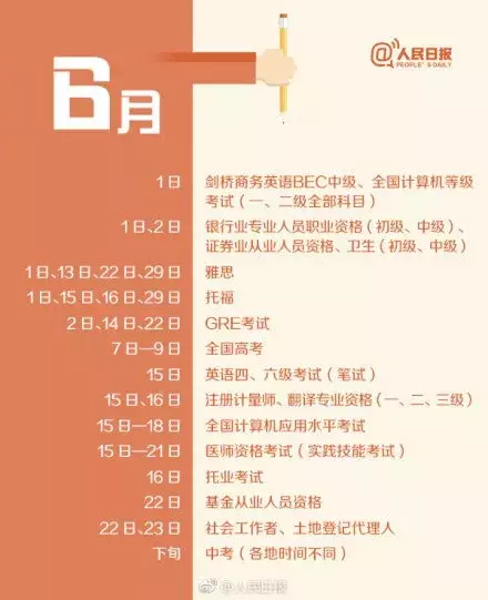 初级会计考生：稳了！！！（附全年考试日历）