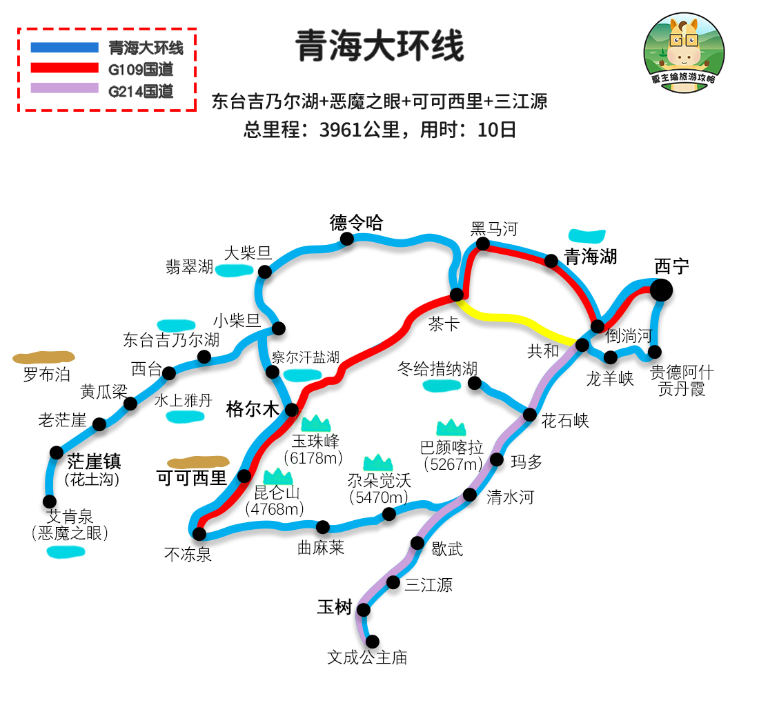 2021年暑期，适合自驾的5个热门旅游目的地，各地最出名线路地图