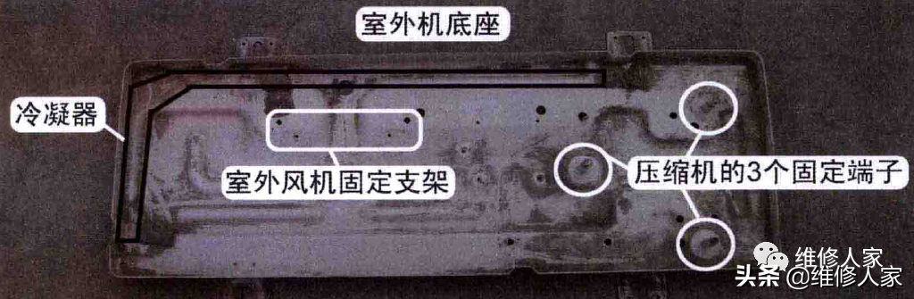 分体挂式空调器内部构造及部件名称知识